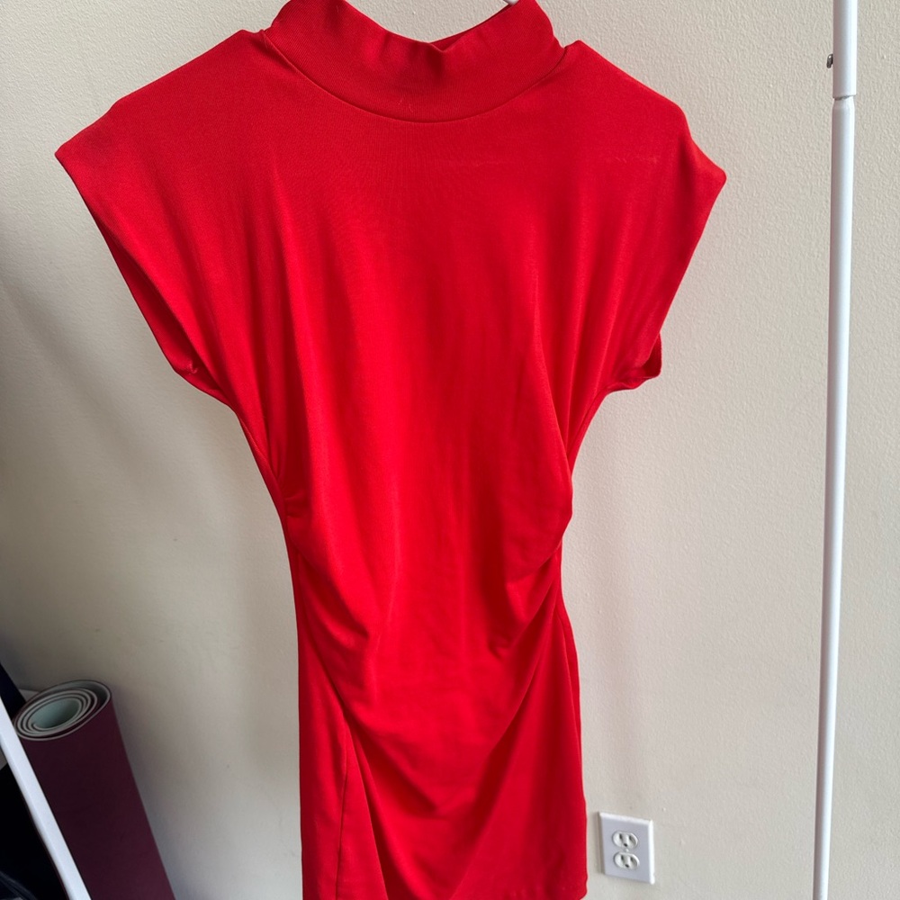 Zara Vibrant Red Mini Dress